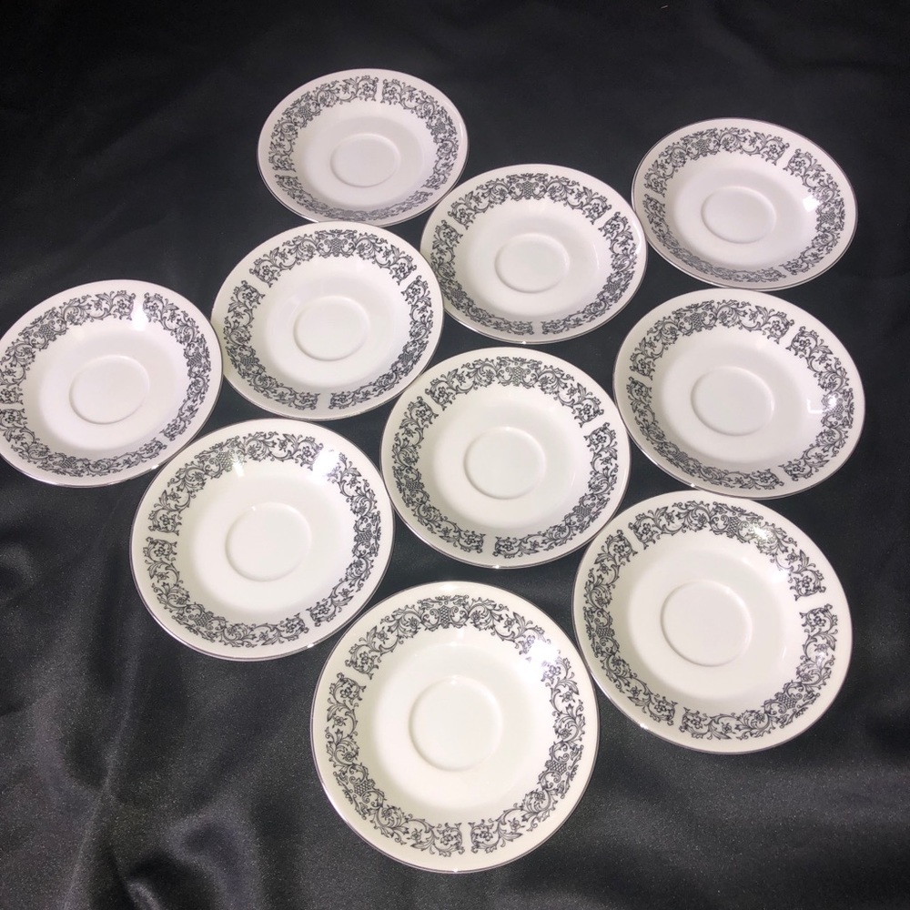 10 Ecko teacup saucers